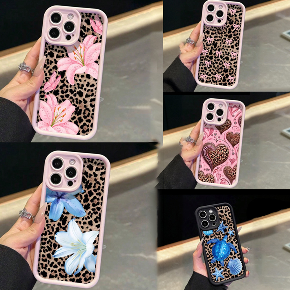 Phone Accessories To Sell - الوردي القوس زهرة الزنبق ليوبارد طباعة