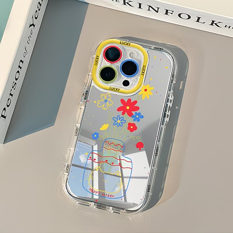 Phone Accessories To Sell - غطاء هاتف ناعم بتصميم مرآة على