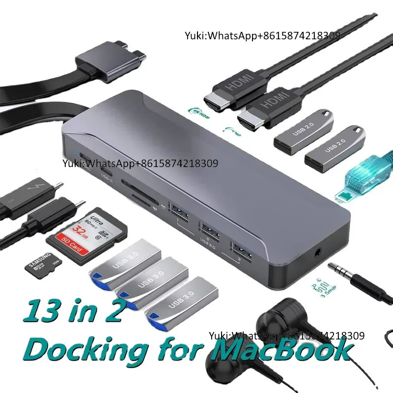 محطة إرساء USB C مزدوجة الشاشة - مراجعة Usb C Hub وسعره