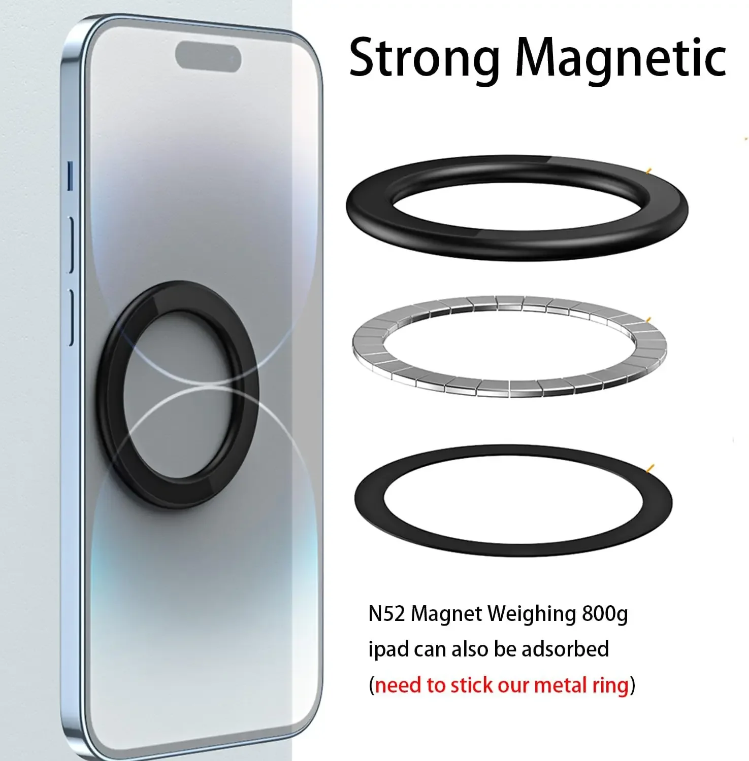 حامل حلقي مغناطيسي لاصق قوي مت - مراجعة Phone Kickstand Ring وسعره