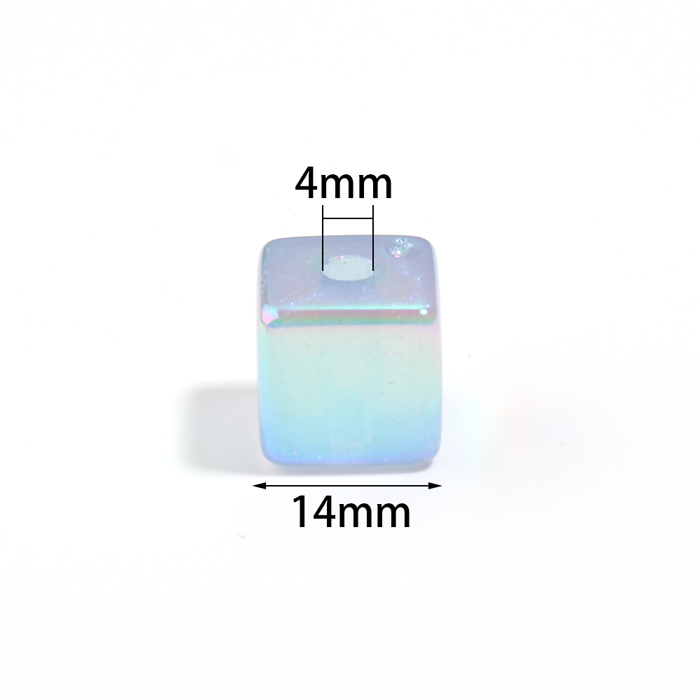10 قطع/مجموعة خرز أكريليك مربع - مراجعة Phone Accessories Chain وسعره