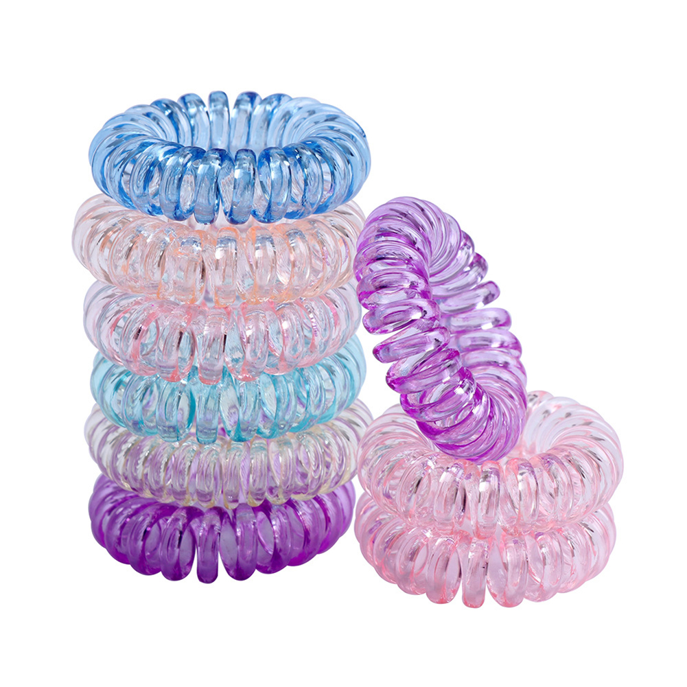 ربطات شعر حلزونية شفافة للنساء - مراجعة Phone Accessories In China وسعره