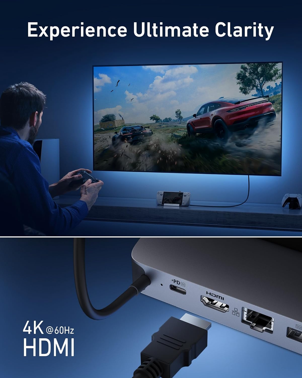 محطة شحن أنكر لـ Steam Deck/RO - مراجعة Usb C Hub وسعره