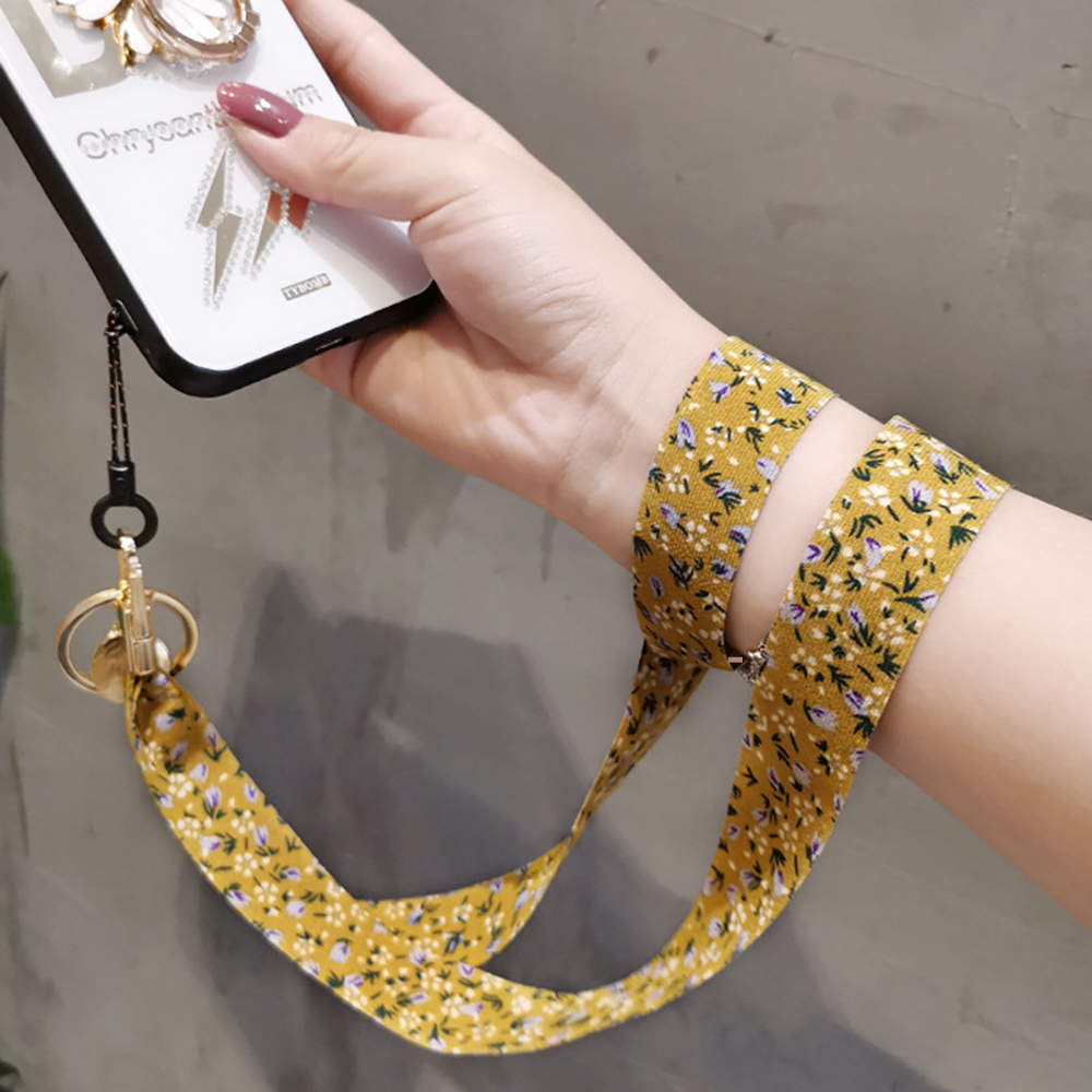 الأزهار وشاح حريري أحزمة هاتف  - مراجعة Phone Accessories Pictures وسعره