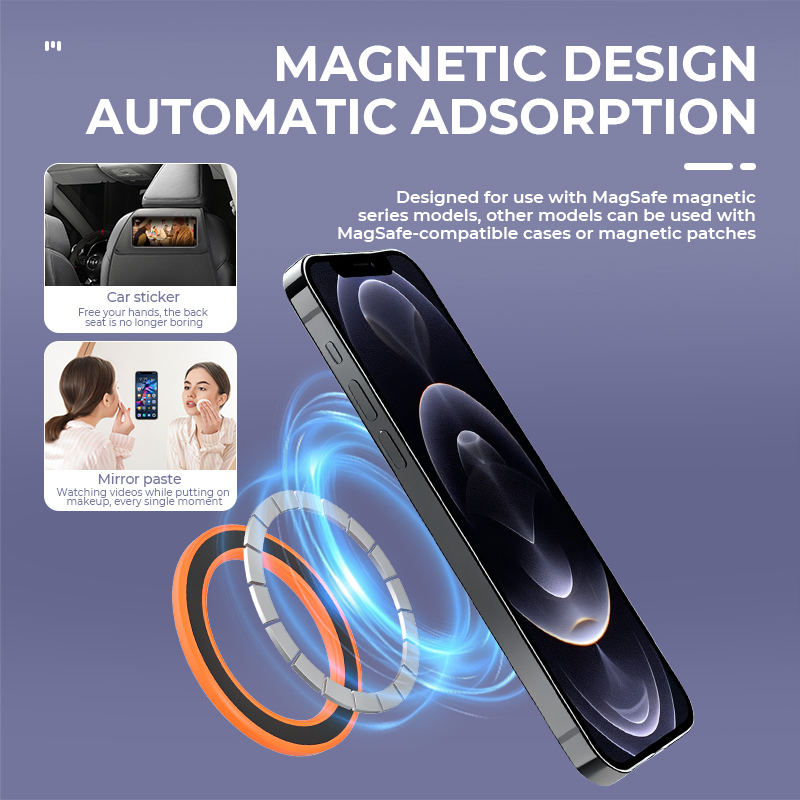 ل Magsafe حامل هاتف حلقي مغناط - مراجعة Phone Kickstand Ring وسعره