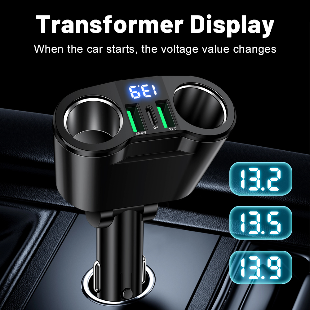 محول شاحن سيارة USB من النوع C - مراجعة Usb C Hub وسعره