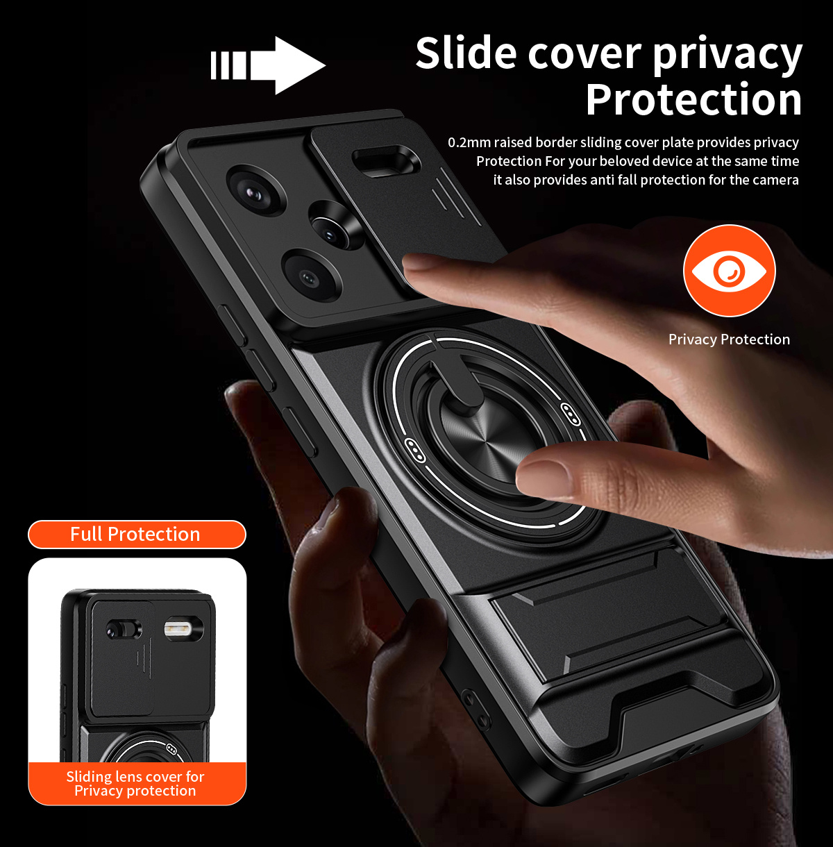 حافظة لهاتف شاومي ريدمي نوت 14 - مراجعة Phone Kickstand Ring وسعره
